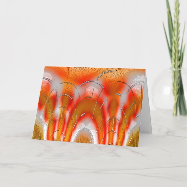 Cartes Pour Fêtes Annuelles Art de glace qui craque (Devant)