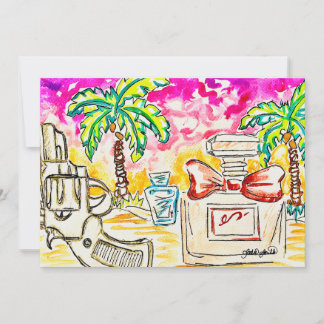 Cartes Pour Fêtes Annuelles Art de la plage
