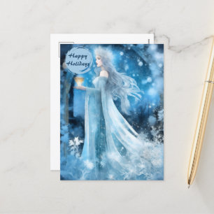 Cartes Pour Fêtes Annuelles Art de l'Imaginaire de la Reine des neiges - Déess