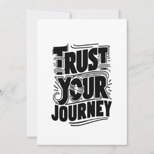 Cartes Pour Fêtes Annuelles Art de typographie verticale « Faire confiance à v