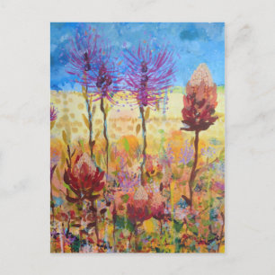 Cartes Pour Fêtes Annuelles Art fleur sauvage australien