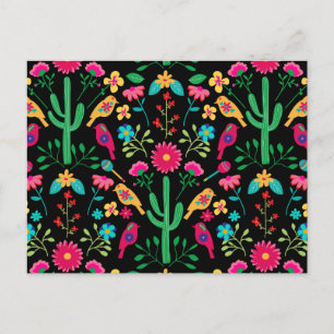 Cartes Pour Fêtes Annuelles Art folklorique traditionnel mexicain Couleurs viv