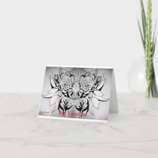 Cartes Pour Fêtes Annuelles Art gothique avec coeur