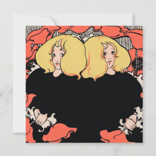 Cartes Pour Fêtes Annuelles Art Nouveau