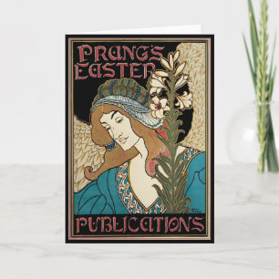 Cartes Pour Fêtes Annuelles Art Nouveau vintage, Prangs Publications de Pâques