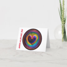 Art numérique cœur arc-en-ciel de la Saint-Valenti