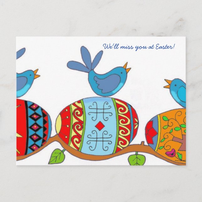 Cartes Pour Fêtes Annuelles Art populaire d'Ukrainien de bénédictions de (Devant)