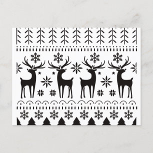 Cartes Pour Fêtes Annuelles Art populaire moderne rennes de Noël