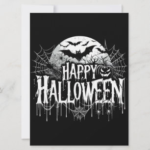 Cartes Pour Fêtes Annuelles Art vintage joyeux Halloween