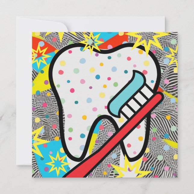 Cartes Pour Fêtes Annuelles Arts dentaires (Devant)
