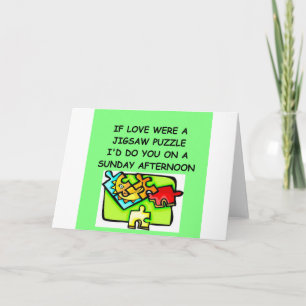 Cartes Pour Fêtes Annuelles Aspirateur de puzzle JIGSAW