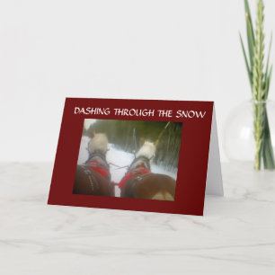 CARTES POUR FÊTES ANNUELLES ASSASSINER À TRAVERS LA NEIGE CE NOËL VACANCES CA