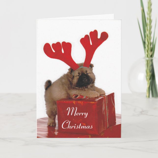 Cartes Pour Fêtes Annuelles Assistant père Noël (Devant)