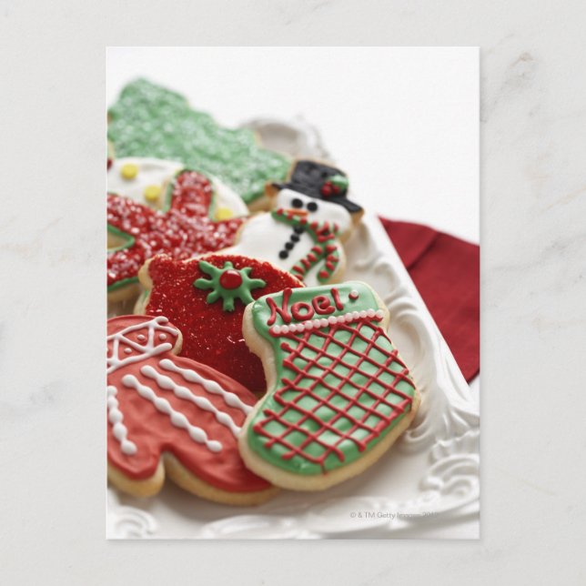 Cartes Pour Fêtes Annuelles assortiment des biscuits de fête de vacances (Devant)