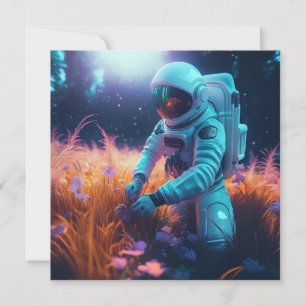 Cartes Pour Fêtes Annuelles astronaute de l'IA