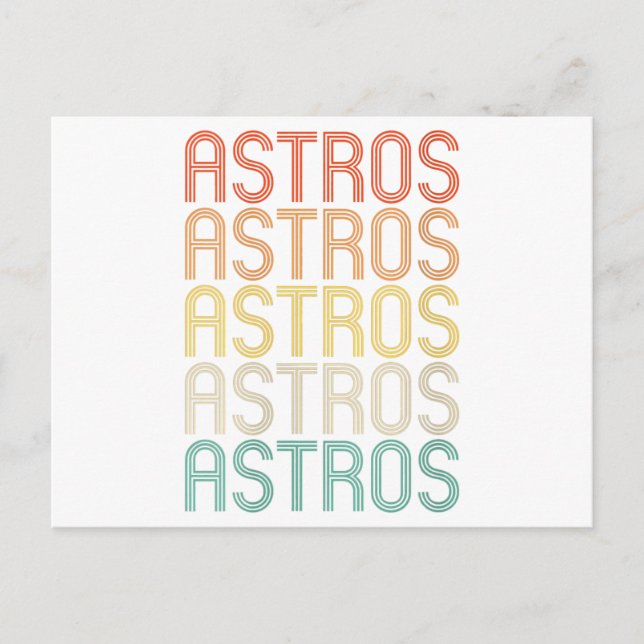Cartes Pour Fêtes Annuelles Astros de Women (Devant)
