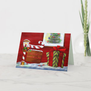 Cartes Pour Fêtes Annuelles Atelier Noël Whimsey AJOUTER PHOTO