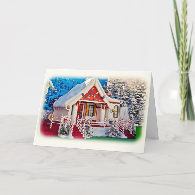 Cartes Pour Fêtes Annuelles Atelier père Noël (Devant)