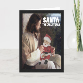 Cartes Pour Fêtes Annuelles Athée de Père Noël