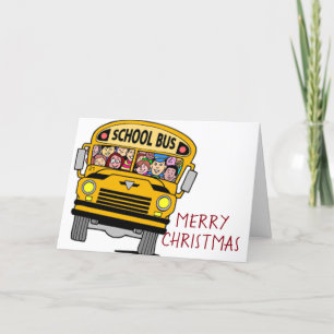 CARTES POUR FÊTES ANNUELLES AU **MEILLEUR CHAUFFEUR DE BUS JAMAIS** À NOËL