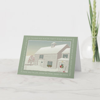 Cartes Pour Fêtes Annuelles Au milieu de l'hiver profond