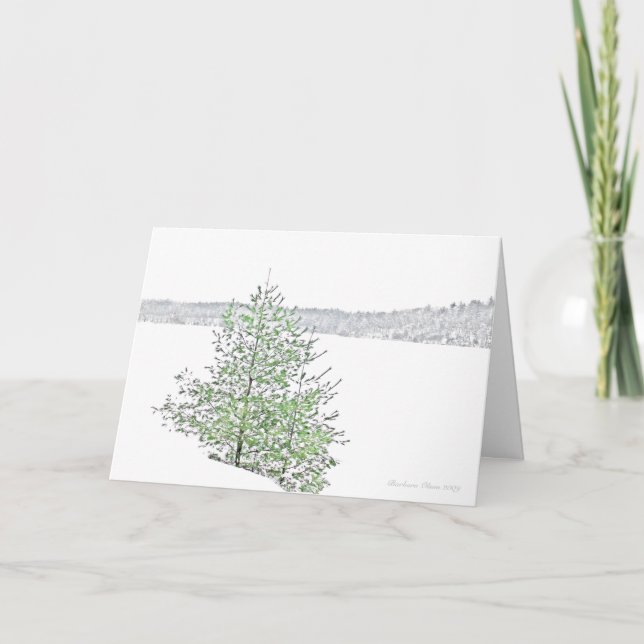 Cartes Pour Fêtes Annuelles Aucun flocon de neige ne tombe jamais dans (Devant)