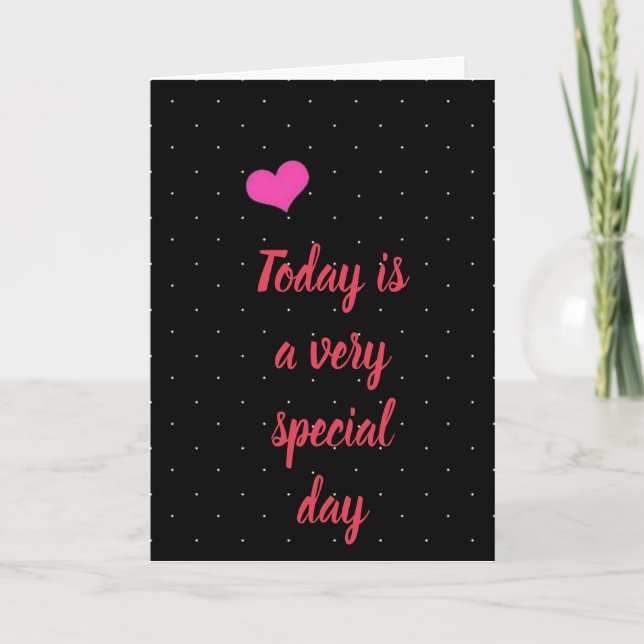 CARTES POUR FÊTES ANNUELLES AUJOURD'HUI EST VOTRE ANNIVERSAIRE **PERSONNE SPÉC (Devant)