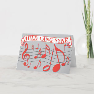Cartes Pour Fêtes Annuelles Auld Lang Syne