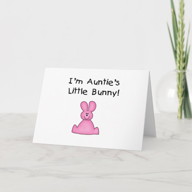 Cartes Pour Fêtes Annuelles auntiebunnypink (Devant)