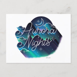 Cartes Pour Fêtes Annuelles Aurora Nights