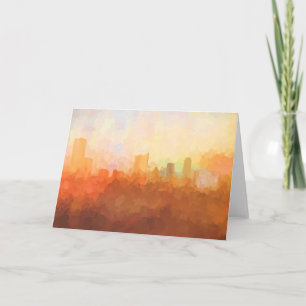 Cartes Pour Fêtes Annuelles AUSTIN, TEXAS SKYLINE-In the Clouds-Greeting Card