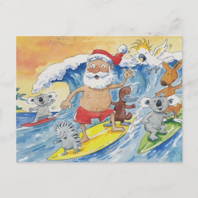 Cartes Pour Fêtes Annuelles Australie Joyeux Noël (Devant)
