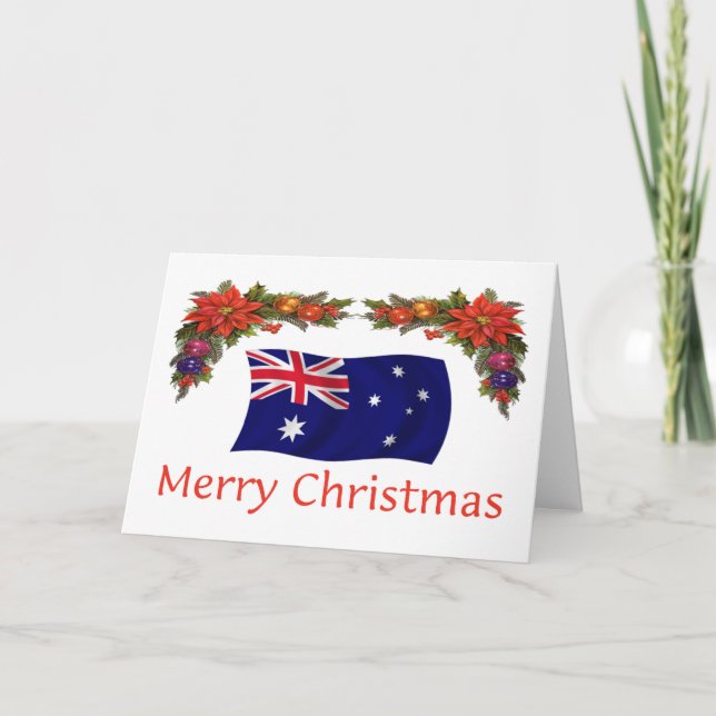 Cartes Pour Fêtes Annuelles Australie Noël (Devant)