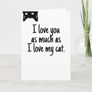 Cartes Pour Fêtes Annuelles Autant Que Mon Chat