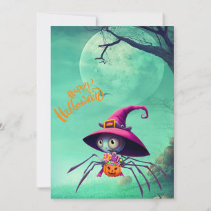Cartes Pour Fêtes Annuelles Automne/automne/araignée/sorcière/halloween
