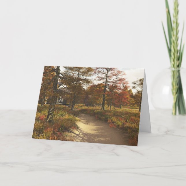 Cartes Pour Fêtes Annuelles Automne dans le pays (thanksgiving) (Devant)