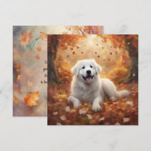 Cartes Pour Fêtes Annuelles Automne - Les Pyrénées Joyeuses Chiot