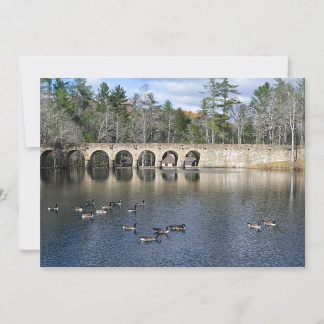 Cartes Pour Fêtes Annuelles Automne sur le lac Byrd (Devant)