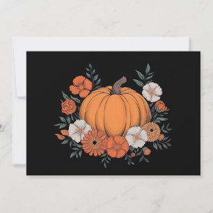 Cartes Pour Fêtes Annuelles Automne Vintage Citrouille Thanksgiving