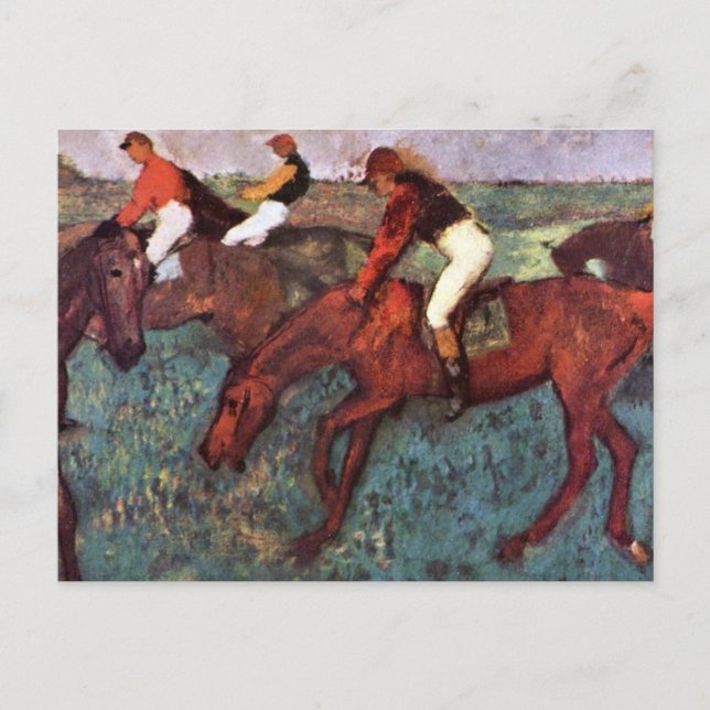 Cartes Pour Fêtes Annuelles Avant Le Début Formation Jockeis - Diplôme Peintur (Devant)