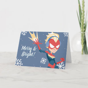 Cartes Pour Fêtes Annuelles Avengers Saisonniers Captain Marvel