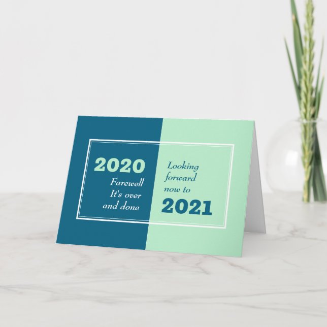 Cartes Pour Fêtes Annuelles AVENIR 2020 | À l'avenir | nouvel an | 2021 (Devant)