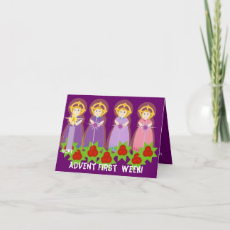 Cartes Pour Fêtes Annuelles AVENT Première semaine - Personnaliser de l'espoir