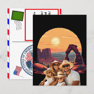 Cartes Pour Fêtes Annuelles Aventure de voyage personnalisée dans un parc nati