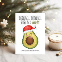 Avocado Santa Jingle Bell Guac Noël