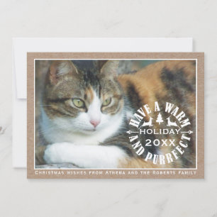 Cartes Pour Fêtes Annuelles Avoir un animal de compagnie de vacances chaud et