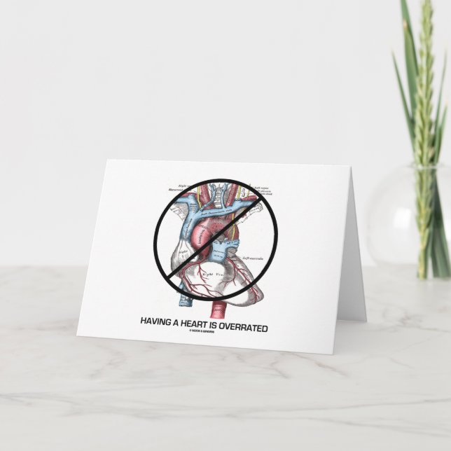 Cartes Pour Fêtes Annuelles Avoir un coeur est surfait (la Saint-Valentin) (Devant)