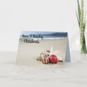 Cartes Pour Fêtes Annuelles Avoir Un Noël De Plage