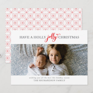 CARTES POUR FÊTES ANNUELLES AVOIR UNE PHOTO PLATE DE NOËL SAINTE JOLLY
