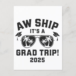 Cartes Pour Fêtes Annuelles Aw Ship C'est un voyage d'été 2025 correspondant